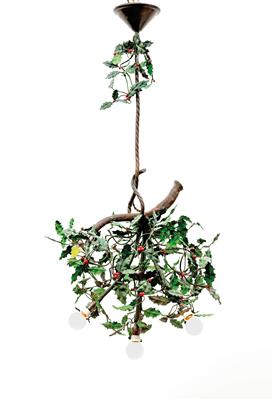 A Holly Chandelier (Ilex), manufactured after a design from France, - Design
