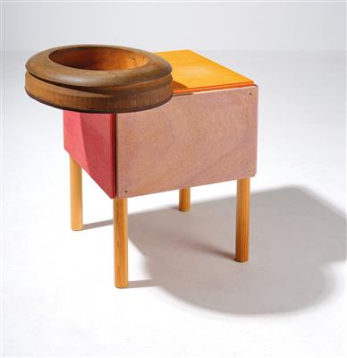 A Unique Untitled Stool / Table from the “Color Blind Date II” Series, designed and manufactured by PRINZpod * (Brigitte Prinzgau and Wolfgang Podgorschek), - Design