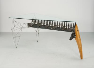 A unique table object / writing desk mod. ‘Bumble Bee’, designed and manufactured by Friedrich Schilcher, - Design