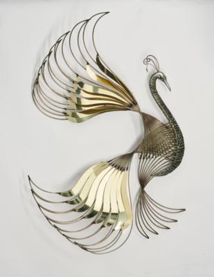 A wall sculpture - bird of paradise, Curtis Jeré, USA, 1987, - Design