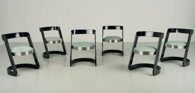 Satz von sechs Sesseln, Entwurf Willy Rizzo - Design