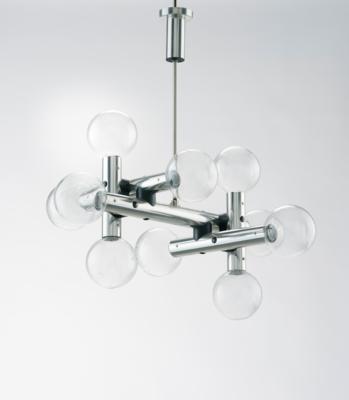 An “Atomic” chandelier, designed by J. T. Kalmar, - Design