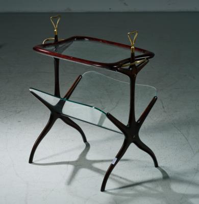 A side table with newspaper holder, school of Ico Parisi / Cesare Lacca, - Design