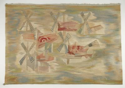 A pictorial carpet / tapestry, mid-20th century, - Design