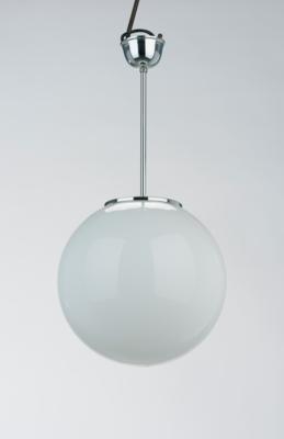 A ball-shaped lamp with opalescent glass diffuser, - Design