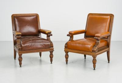 Two armchairs from the auditorium of the University of Vienna, - Design