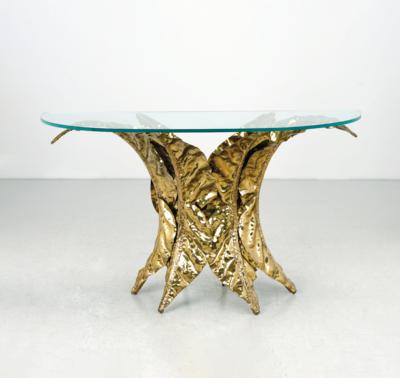 A “Feuilles” console table, designed by Alain Chervet, - Design