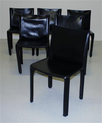 Satz von sechs "Cab"-Stühlen Mod. 412, - Interior Design