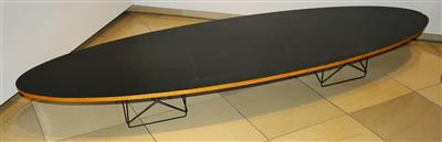"Surfboard-Table" / "Elliptical Table Rod Base - ETR", - Classic and modern design
