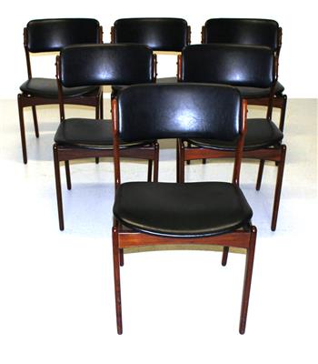 Satz von sechs Stühlen Modell 49, - Interior Design