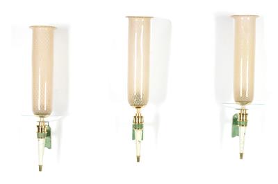Drei Wandappliken / Wandlampen, - Interior Design