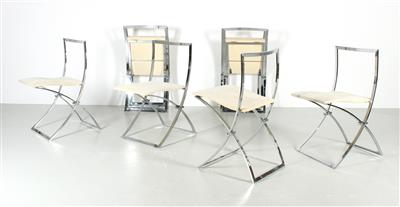 Satz von 8 Klappstühlen / Stühlen Mod. Luisa, - Interior Design