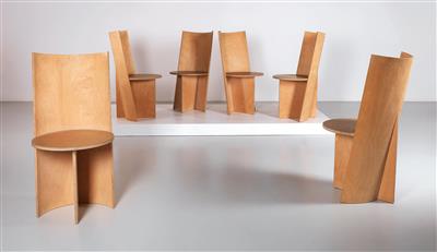 Satz von sechs Stühlen Mod. 2, - Interior Design