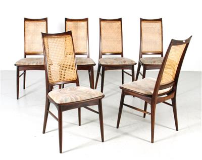 Satz von sechs Esstischstühlen der 1960er / 1970er Jahre für Koefoeds Möbelfabrik, - Interior Design