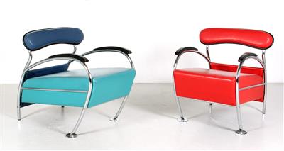 Zwei Sessel 'Numero uno' aus der 'Dinamic'-Kollektion, - Interior Design
