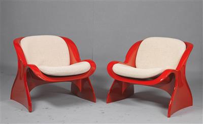 Zwei Lounge Sessel Mod. Spring, Entwurf Peter Ghyczy (geb. 1940) - Take a seat