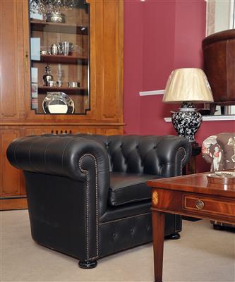 Lederfauteuil, - Classic English Interiors