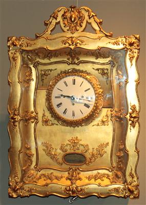 Biedermeier Rahmenuhr - Möbel, Teppiche und dekorative Kunst