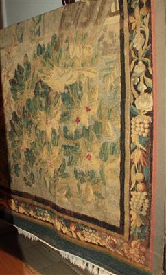 Tapisserie Fragment ca. 258 x 148 cm, - Furniture, carpets