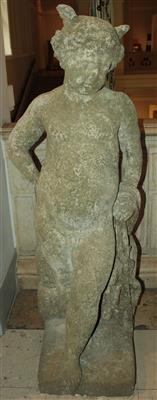 Gartenfigur den Götterboten Hermes darstellend, - Möbel und Teppiche