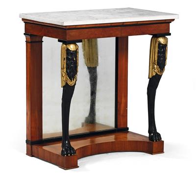 Biedermeier-Konsoltisch, - Möbel, Teppiche und dekorative Kunst