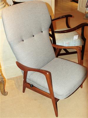 Armsessel vermutlich skaninavischer Entwurf um 1960, - Furniture, carpets
