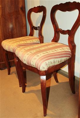 Paar Sessel um 1850/60, - Möbel, Teppiche und dekorative Kunst