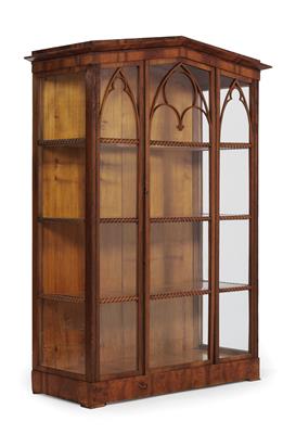 Späte Biedermeier Vitrine, - Möbel, Teppiche, Design und dekorative Kunst