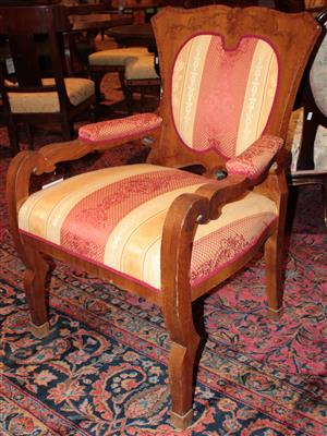 Biedermeier Armsessel, - Möbel und Teppiche