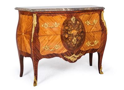 Salonkommode im Louis XV Stil, - Möbel und Teppiche