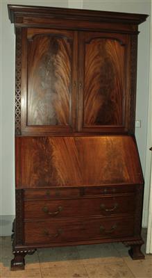 Schreibaufsatzschrank, - Furniture, carpets