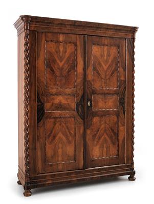 Garderobeschrank um 1840/50, - Furniture, carpets