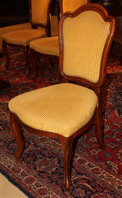Satz von 5 Sesseln um 1860/70, - Sommerauktion - Möbel, Teppiche und Design