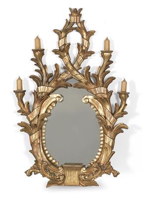 Großer barocker Aufsatzspiegel, - Saisoneröffnung - Möbel