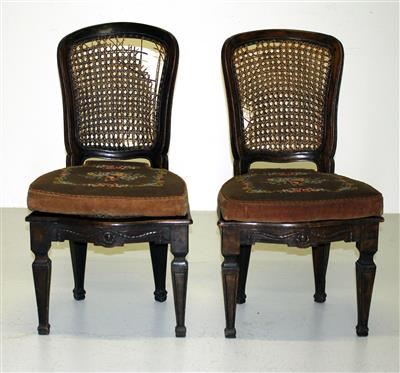 Paar provinziellklassizistische Sessel um 1800, - Mobili