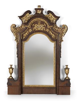 Barocker Aufsatzspiegel, - Möbel und dekorative Kunst
