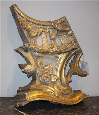 Barockes Schnitzteil um 1720, - Mobili ed arti decorative