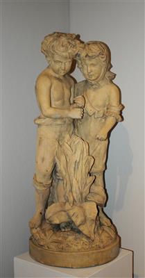 Skulpturengruppe "Knabe und Mädchen", - Nábytek