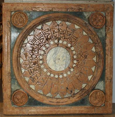 Sonnenuhr - Marmorrelief, - Furniture and Decorative Art