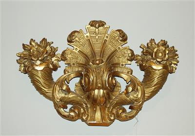 Schnitzapplikation im franz. Louis XV-Stil, - Mobili e arti decorative