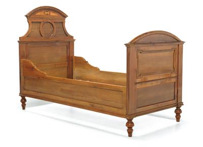 Paar Betten in rustikaler Ausführung, - Mobili e arti decorative