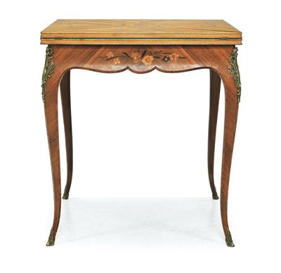 Spieltisch im Louis XV - Stil, - Nábytek