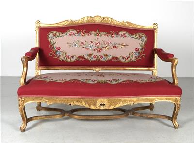 Sitzbank im Louis XV-Stil, - Mobili e arti decorative