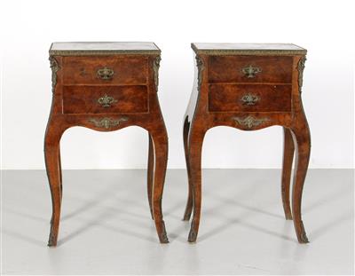 Paar kleiner Kästchen im Louis XV-Stil, - Möbel und dekorative Kunst