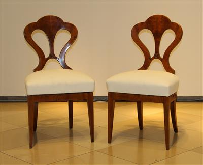 Paar Biedermeier Sessel, - Nábytek