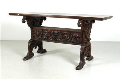 Rechteckiger Tisch im Renaissance-Stil, - Nábytek