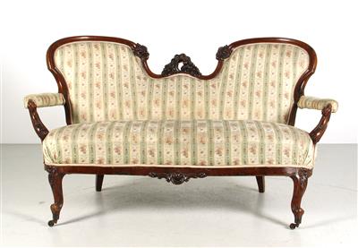 Salonsitzbank um 1860/70, - Furniture and Decorative Art