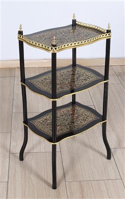 Zierliches Regal beziehungsweise Etagere, - Furniture and Decorative Art