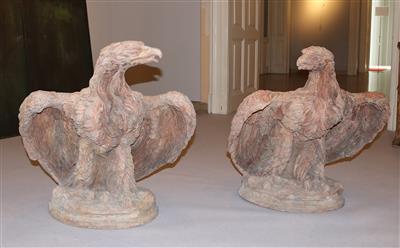 "Adlerpaar" - Terracotta 20. Jh., - Letní aukce Nábytek