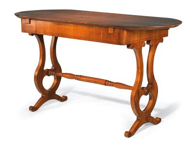 Biedermeier Salon- bzw. Schreibtisch, - Summer auction Furniture